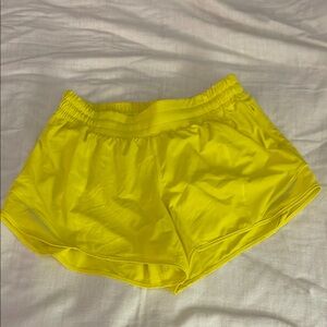 Lululemon Hotty Hot Low Rise 4” Yellow Women's Athletic Shorts